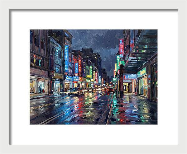 Neon Reflections In The City