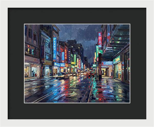 Neon Reflections In The City