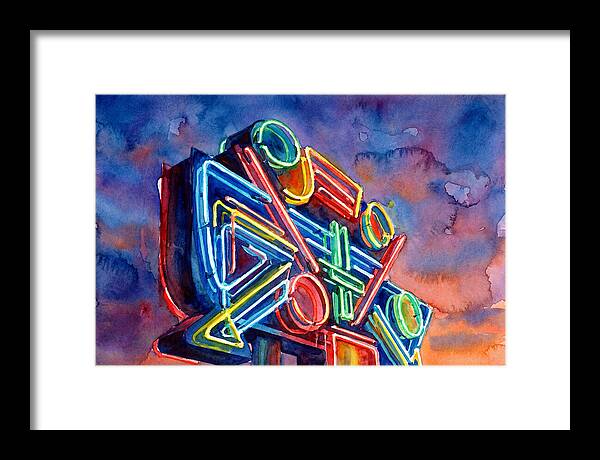 Neon Sign Against Twilight Sky