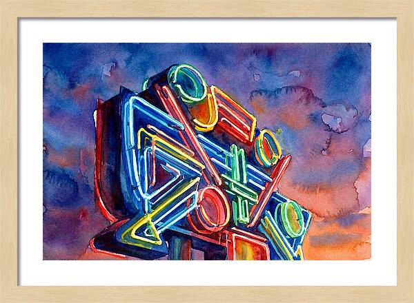 Neon Sign Against Twilight Sky