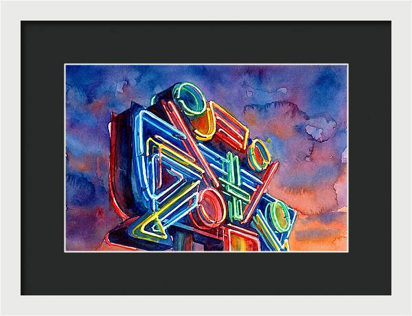 Neon Sign Against Twilight Sky