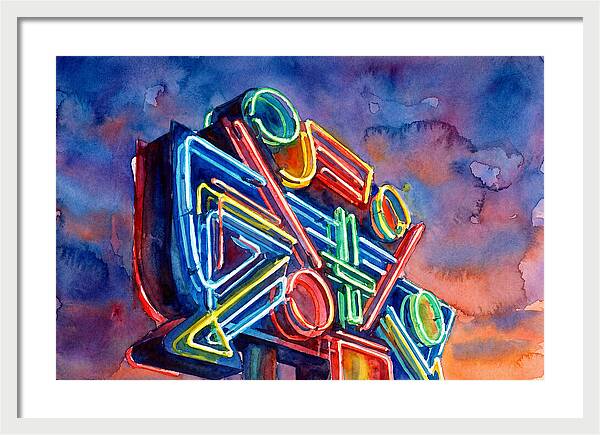 Neon Sign Against Twilight Sky