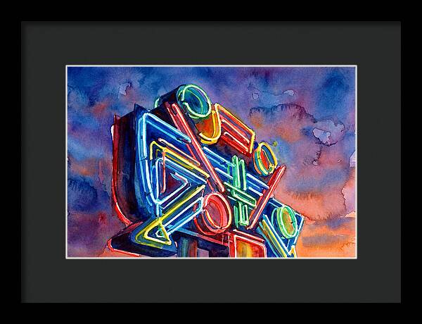 Neon Sign Against Twilight Sky