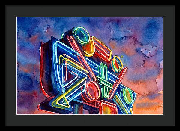 Neon Sign Against Twilight Sky