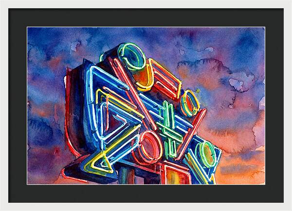 Neon Sign Against Twilight Sky