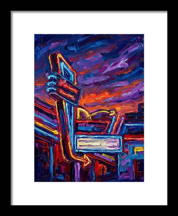 Neon Sign In Expressionist Style