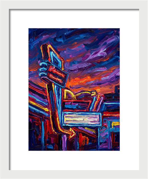 Neon Sign In Expressionist Style