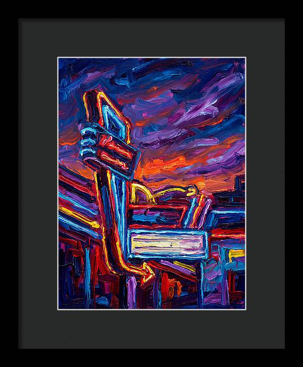 Neon Sign In Expressionist Style
