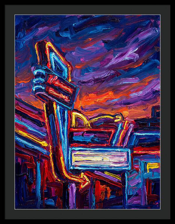 Neon Sign In Expressionist Style