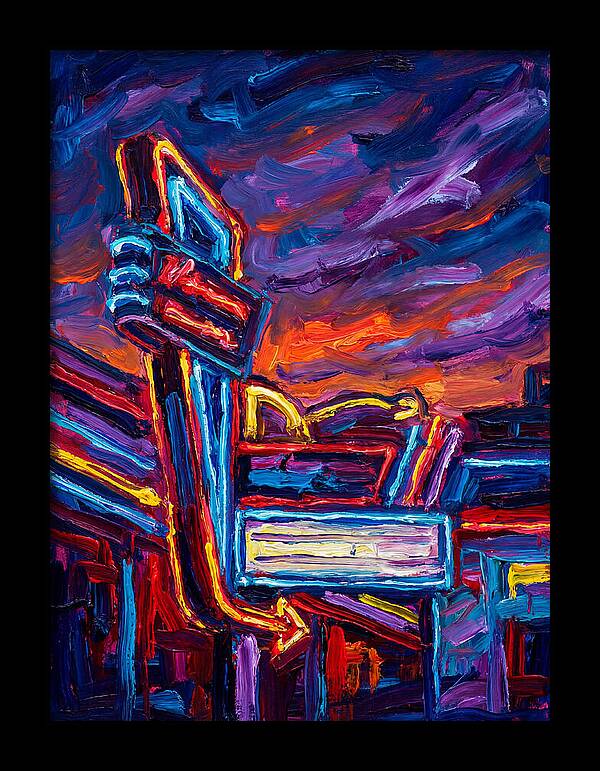 Neon Sign In Expressionist Style