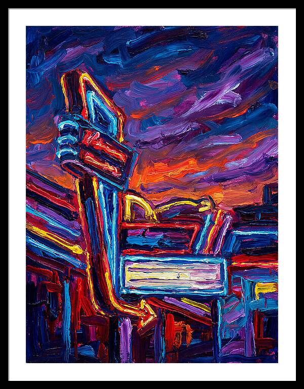 Neon Sign In Expressionist Style