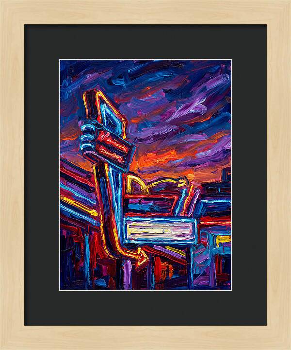 Neon Sign In Expressionist Style