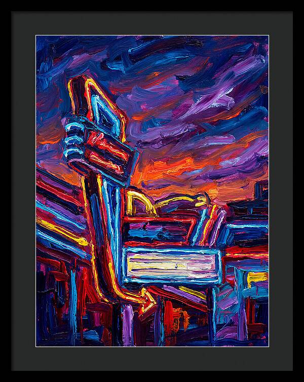 Neon Sign In Expressionist Style