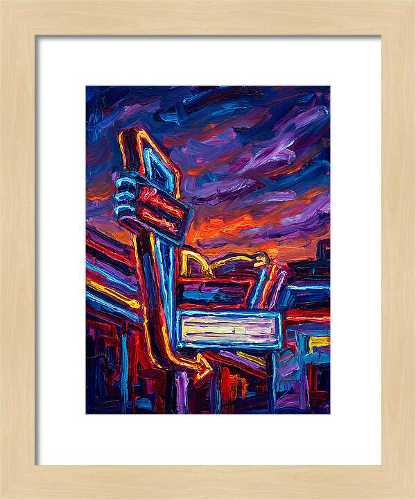 Neon Sign In Expressionist Style