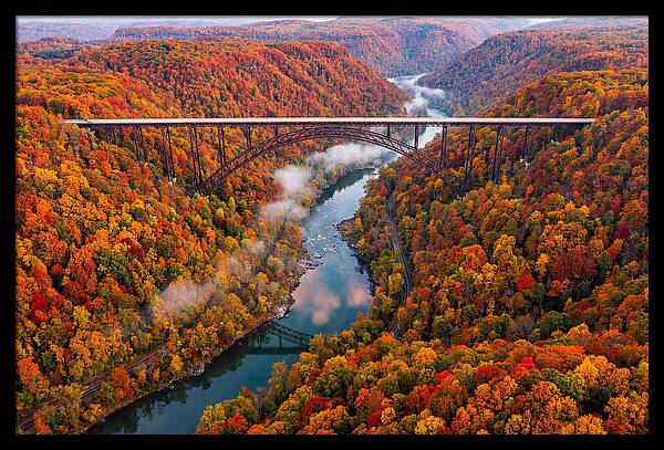 New River Gorge In Autumn