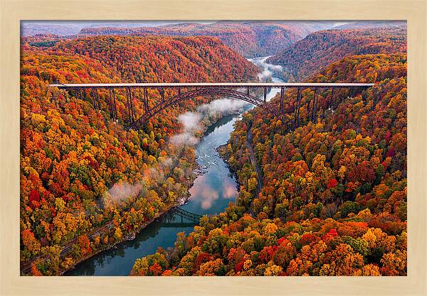 New River Gorge In Autumn