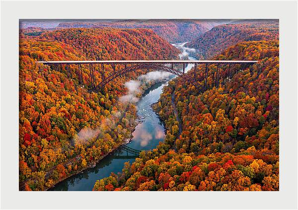 New River Gorge In Autumn