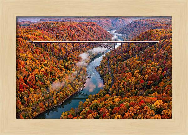 New River Gorge In Autumn