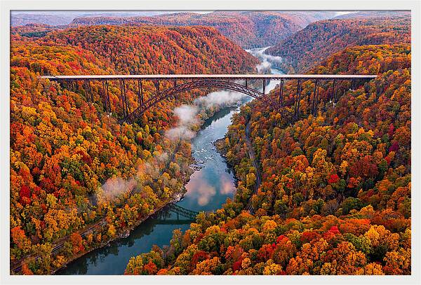 New River Gorge In Autumn