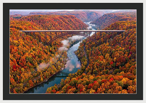 New River Gorge In Autumn