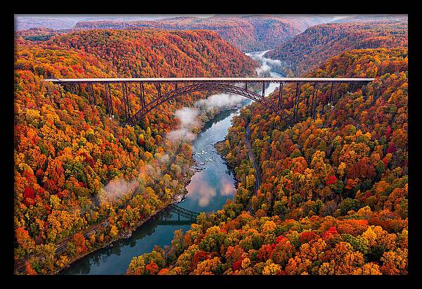 New River Gorge In Autumn
