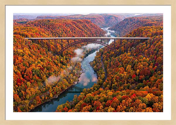 New River Gorge In Autumn