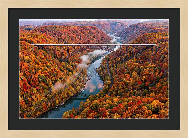 New River Gorge In Autumn