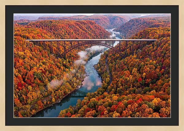 New River Gorge In Autumn