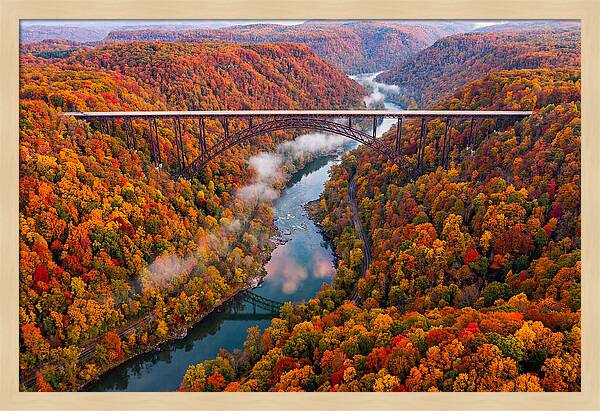 New River Gorge In Autumn