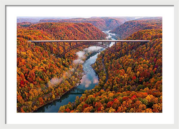 New River Gorge In Autumn