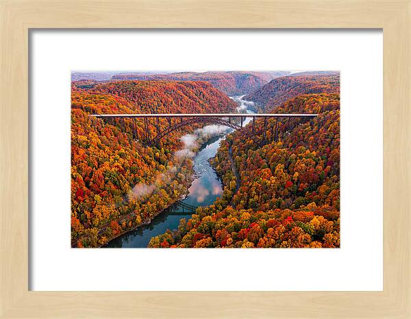 New River Gorge In Autumn