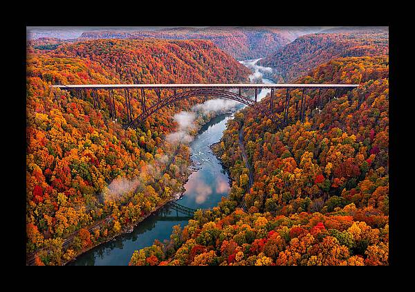 New River Gorge In Autumn