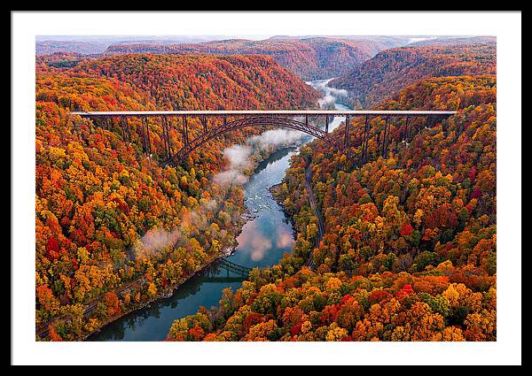 New River Gorge In Autumn