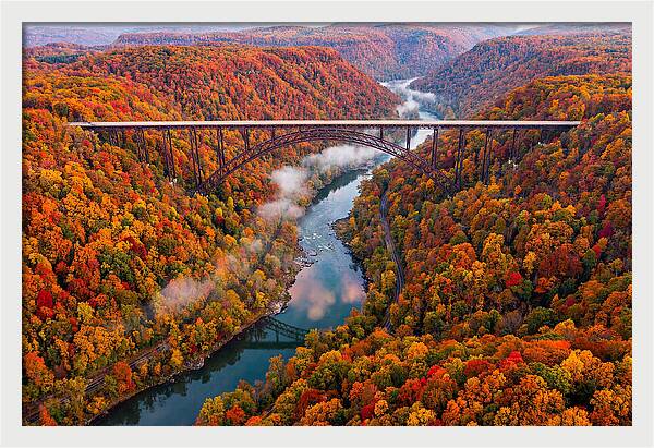 New River Gorge In Autumn
