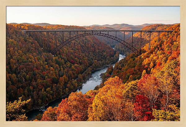 New River Gorge In Autumn Splendor