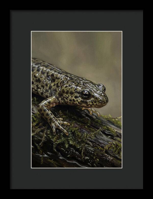 Newt Among Mossy Logs