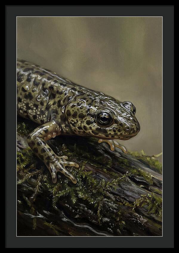 Newt Among Mossy Logs