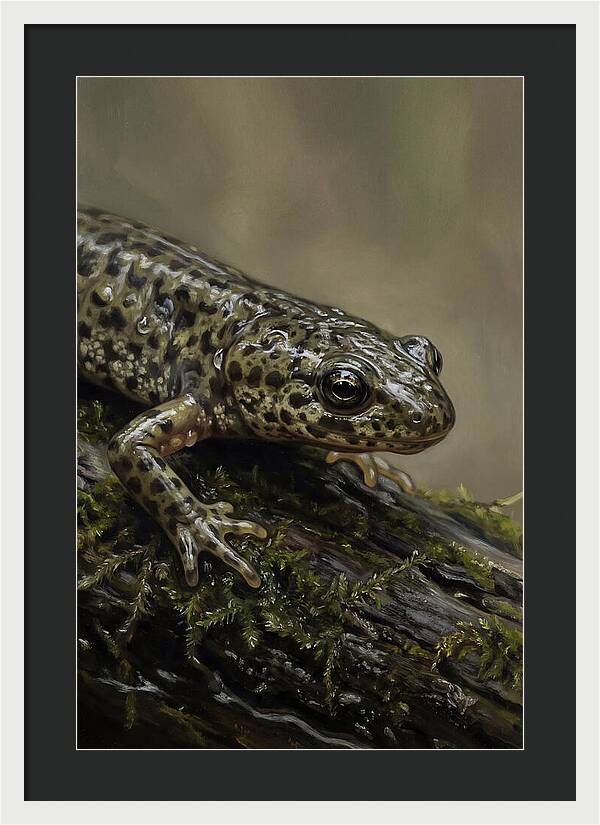 Newt Among Mossy Logs