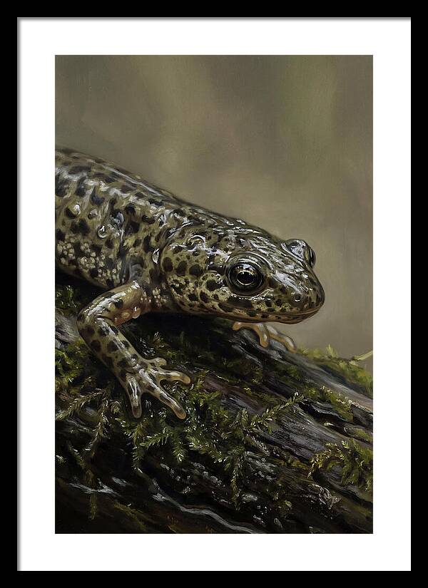 Newt Among Mossy Logs