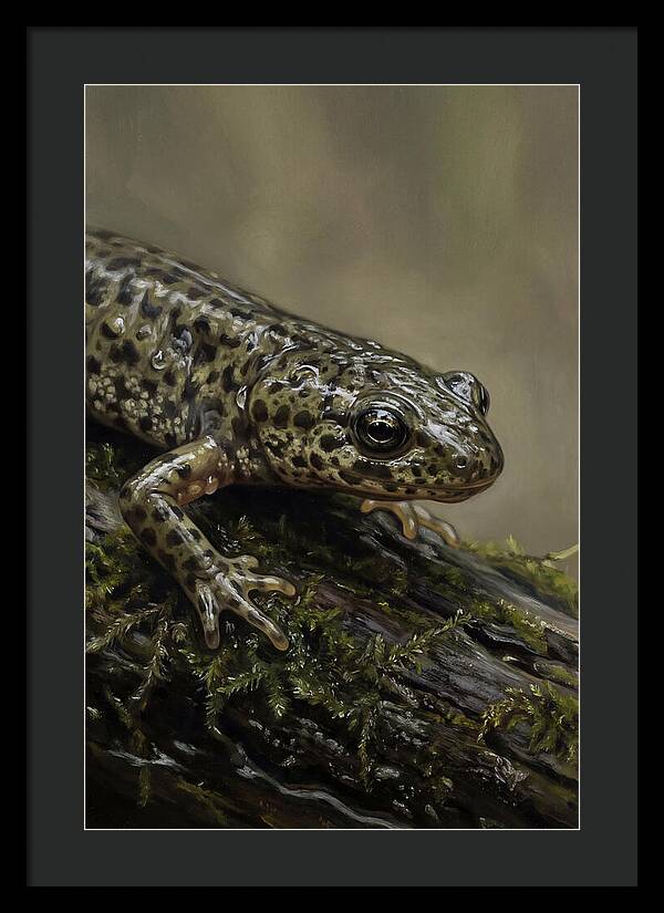 Newt Among Mossy Logs
