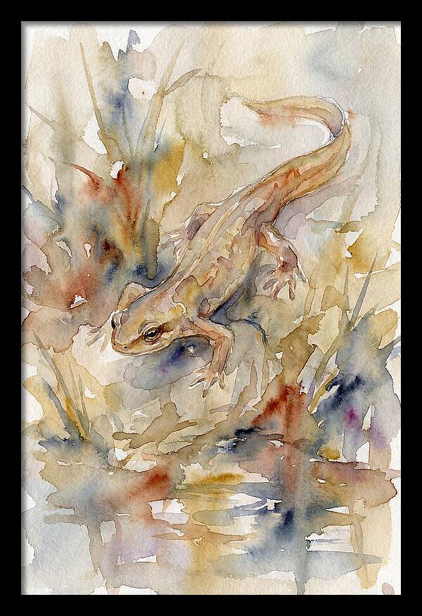 Newt Among Watercolors