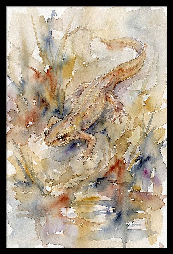 Newt Among Watercolors