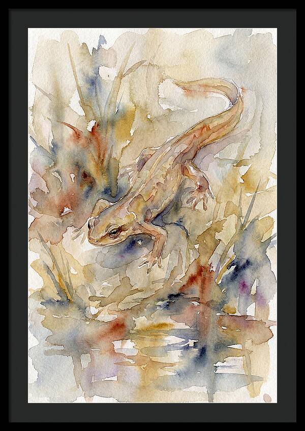 Newt Among Watercolors