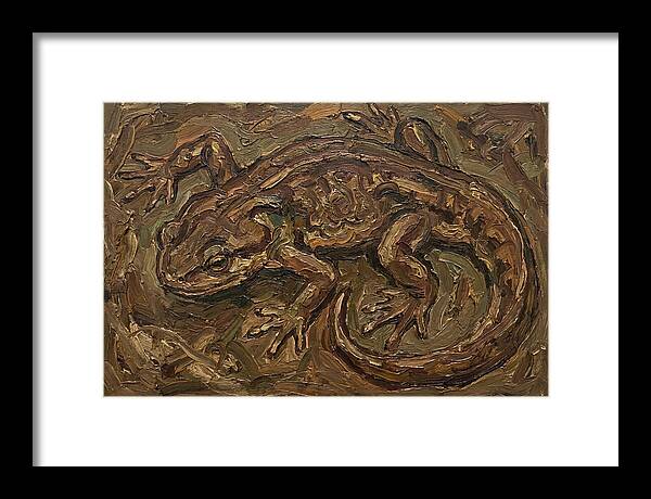 Newt In Expressionist Style