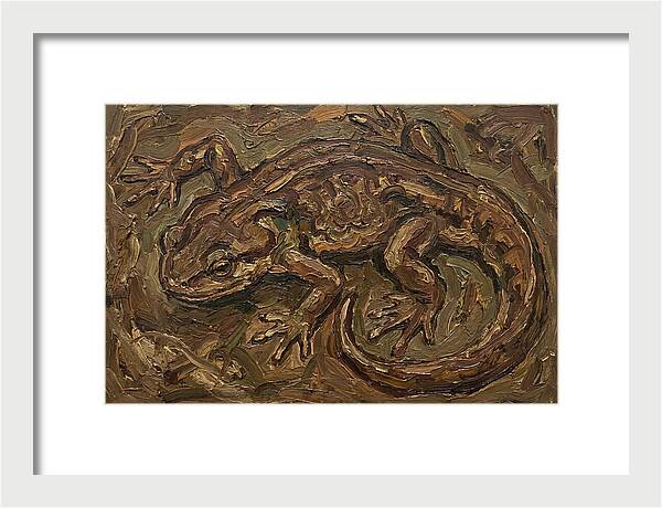 Newt In Expressionist Style