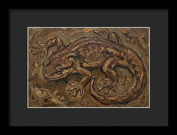 Newt In Expressionist Style