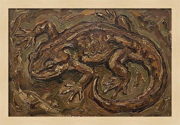 Newt In Expressionist Style
