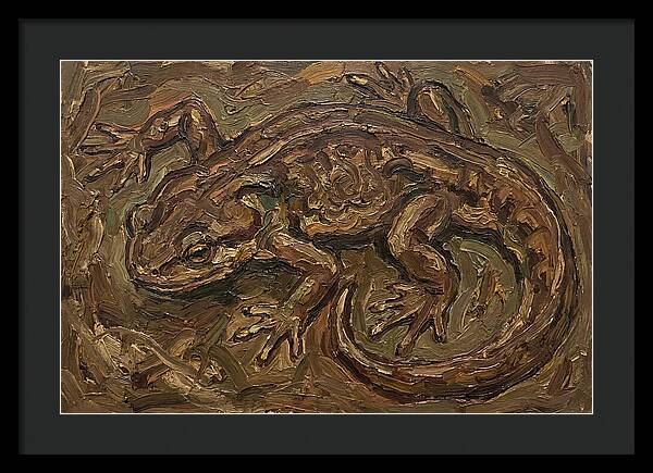 Newt In Expressionist Style