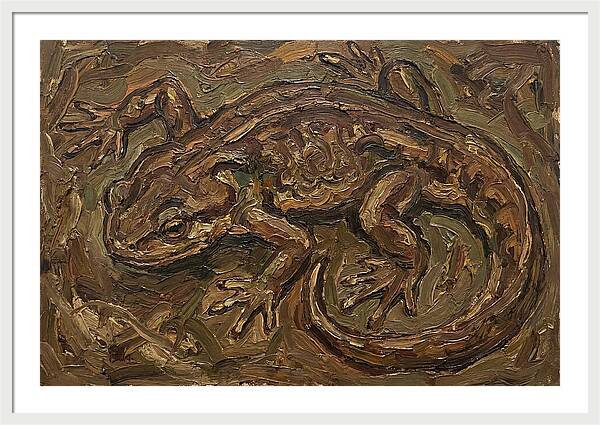 Newt In Expressionist Style