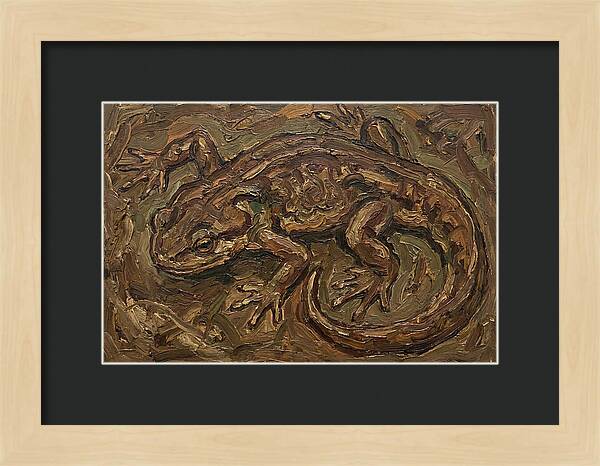 Newt In Expressionist Style